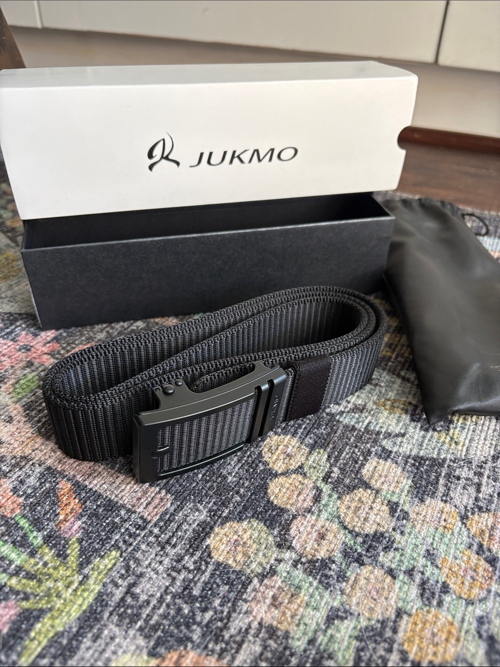 Black Tactical Webbing Ratchet Belt for Men / Boys
